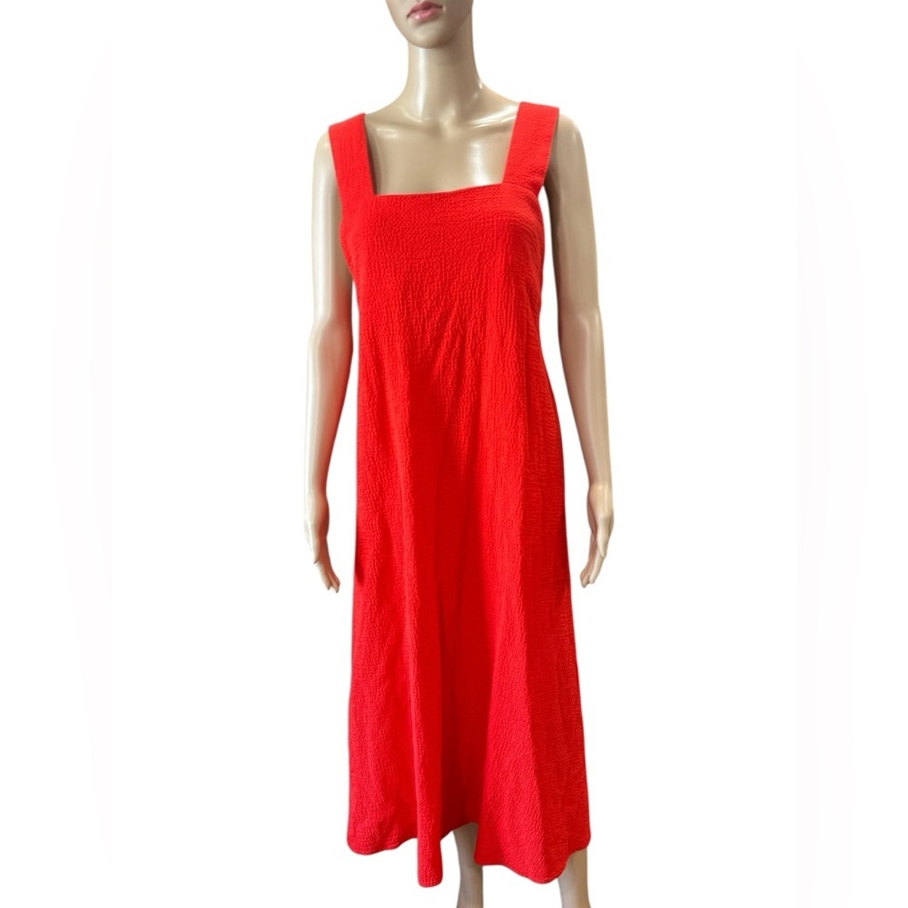 Natori scarlet red lounge boho Onsen gown Small